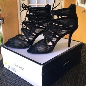 Nine West Black Suede Heels